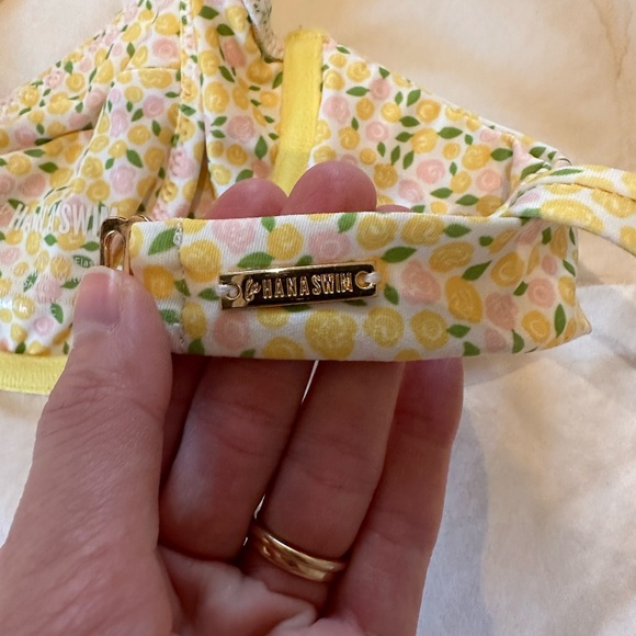 Yellow/Pink Floral Lahana Swim Bikini - Small - Picture 4 of 4